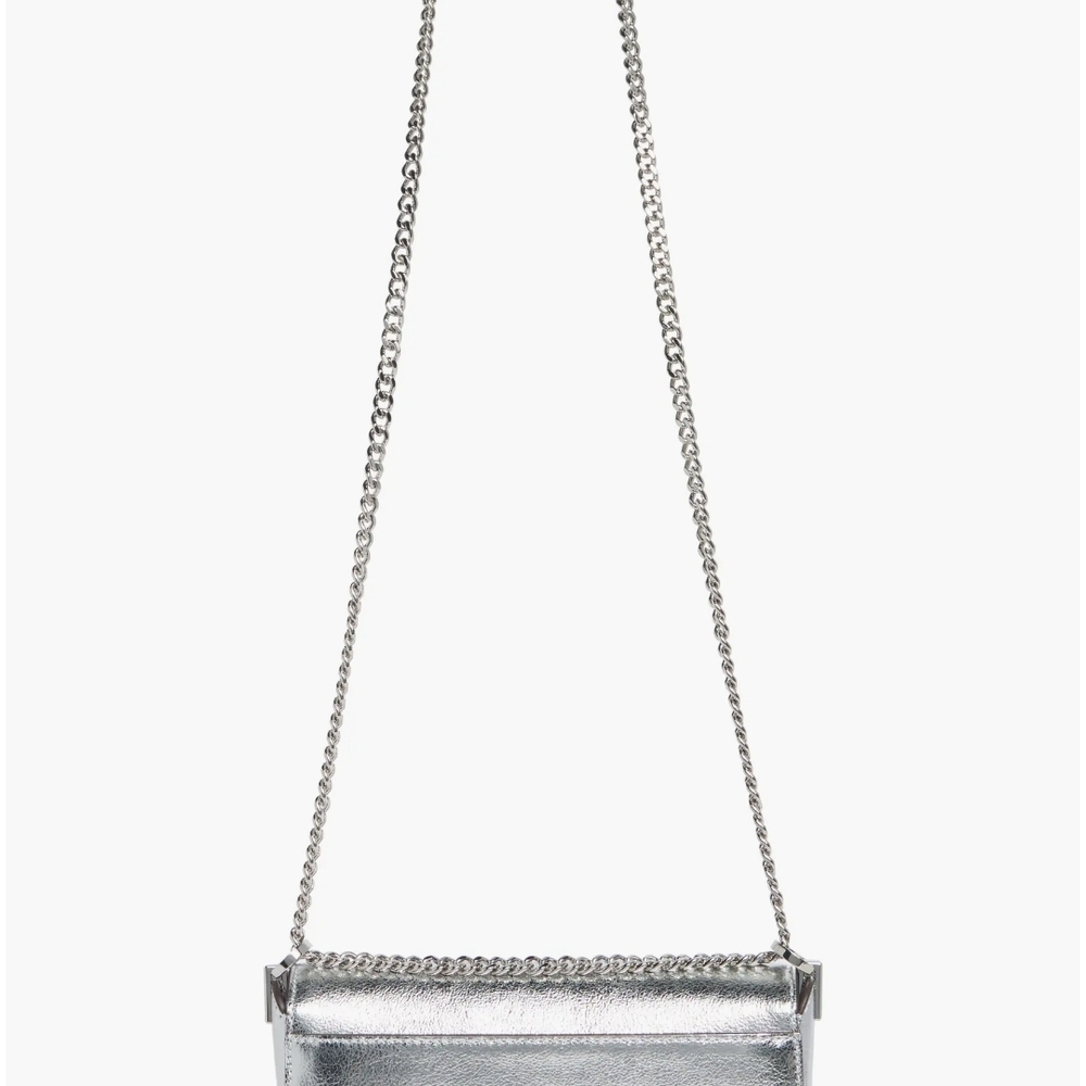 Kate Spade Silver Shoulder Bag with Chain Strap - Picture 3 of 10